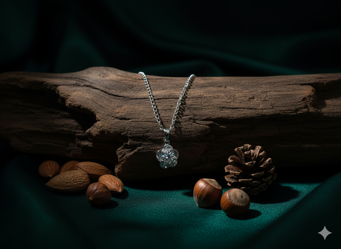 Floret Crystal Pendant Necklace