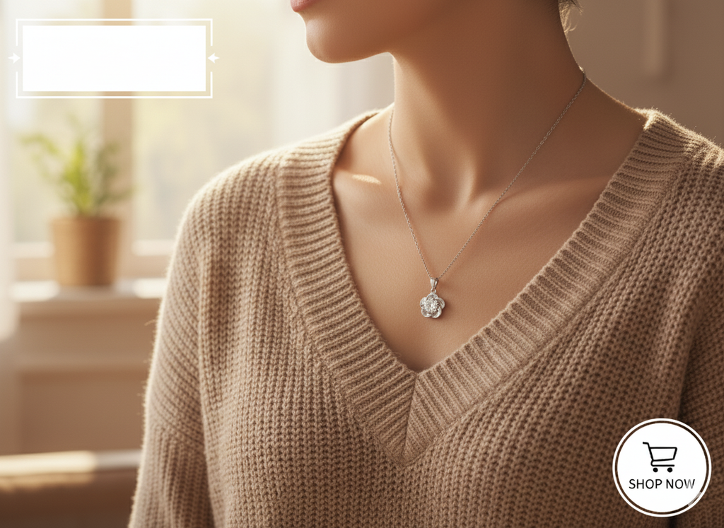 Floret Crystal Pendant Necklace