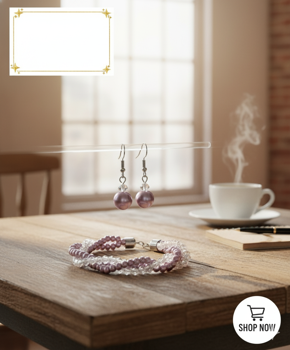 Blush Pearl and Crystal Twist Set