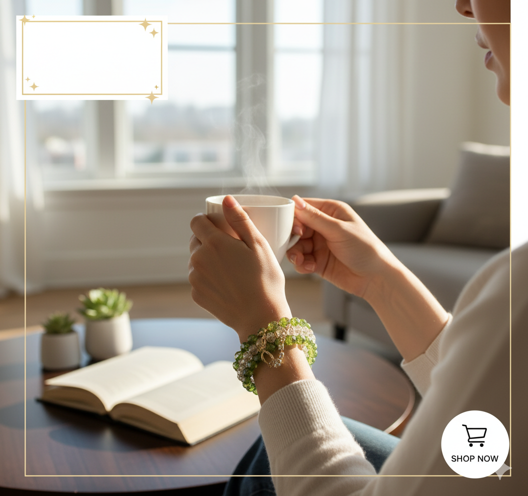 Spring Zest Crystal Ring Bracelet