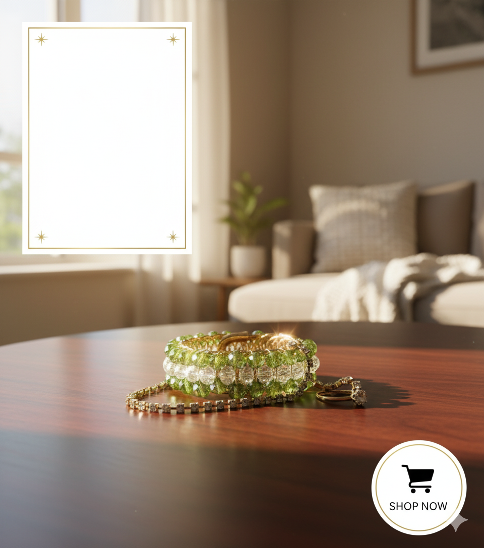 Spring Zest Crystal Ring Bracelet