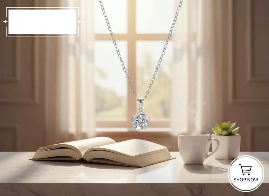 Floret Crystal Pendant Necklace