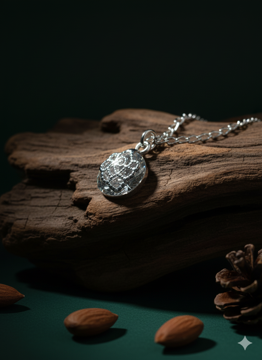 Floret Crystal Pendant Necklace