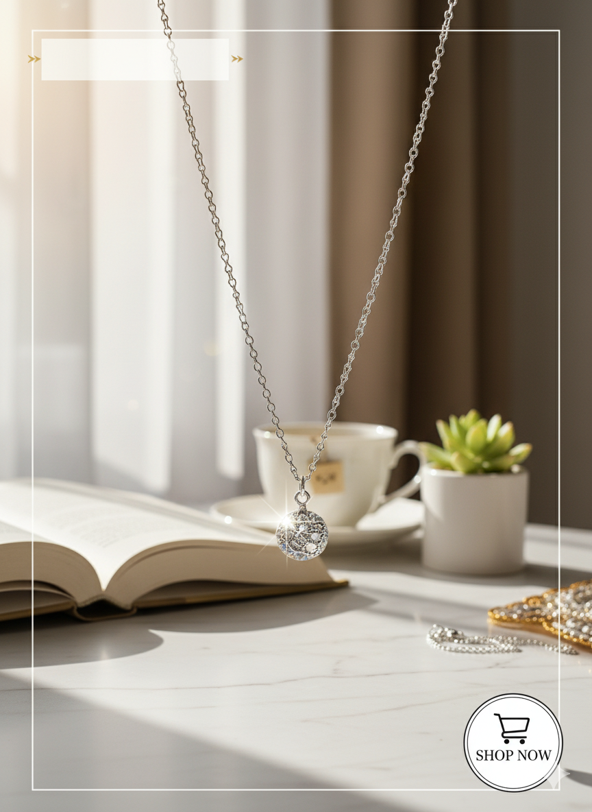 Floret Crystal Pendant Necklace